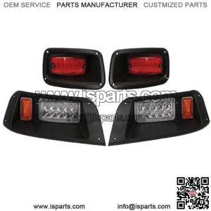 EZGO TXT Golf Cart LED Headlight and Taillight Kit 1996-2013 Gas and Electric