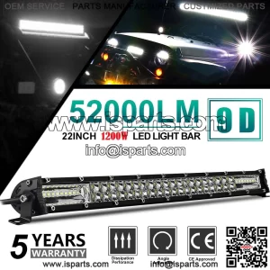 20 Inch 1200W LED Light Bar Dual Row Spotlight Flood Light Combination Work UTE Truck SUV ATV 22 Inch
