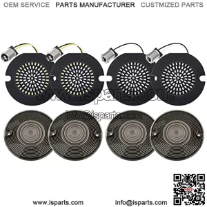 3 1/4 Inch LED Turn Signals 1157 1156 Compatible for Harley 1986-2023 Electra Glide Road King Road Glide Softail Tour Glide Ultra Limited Turn Signal Led Lights