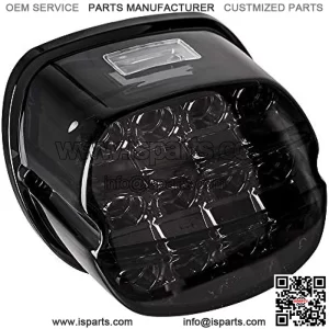 Smoked LED Rear Tail Light Motorcycle Taillights Brake Driving Compatible with Harley Dyna Road King Electra Glide Street Bob Touring