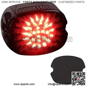 Smoked Motorcycle LED Brake Taillights, Integrated Turn Signals Tail Lights for Harley Dyna Low Rider S Sportster Road King Fatboy XL1200 Low 1200R FXDLI