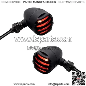 Universal Motorcycle Turn Signal Lights, 12V Bullet Rear Red Blinkers for Harley Sportster, Dyna, Touring, shadow ace 750, Yamaha, Suzuki