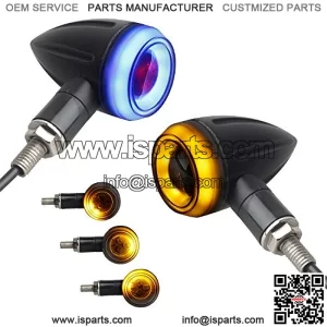 Sequential Turn Signals Light LED Switchback Flowing Motorcycle Blinkers Universal Bullet Indicators Compatible with Harley Honda Kawasaki Yamaha Suzuki Off-road