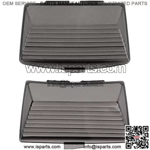 Smoked Fender Tip Light Lenses Cover Mud Guards Lights Compatible with Harley FLHR FLHT FLSTC(Front & Rear)