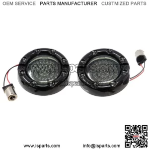 Letric Lighting Co. Premium LED Halo Bezel Turn Signal Inserts For Harley 1986-2023