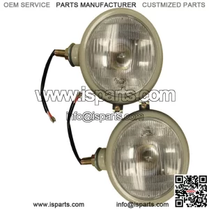 310066F Set of 2 12V Gray Head Lamp Lights Fits Ford 2N 8N 9N 600 800 NAA