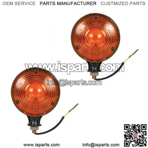 Tractor Caution Lights 2 pk Fits Case IH Fits John Deere Fits Ford