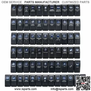 Blue Light LED Light Bar 12V 20A 10A 5-pin Rocker Toggle Switch Car Boat ATV UTV (For: More than one vehicle)