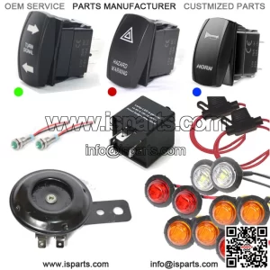 SXS UTV Kawasaki Mule Pro Teryx Teryx 4 STREET LEGAL LED Turn-Signal Kit w/HORN