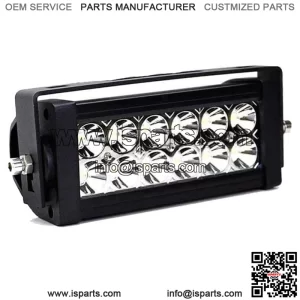 36W 8" LED Light Bar w/ Universal Handlebar Mount Bracket For ATV UTV Dirt Bike