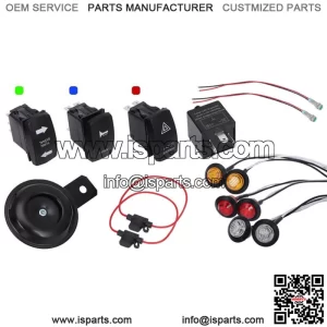 Turn Signal Street Legal Kit Horn For Polaris Ranger 6x6 700 800 900 570 XP 1000 (For: More than one vehicle)