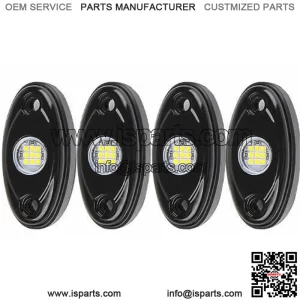 4X LED Rock Lights SMD Underbody Light For Jeep Offroad Truck Waterproof White (For: More than one vehicle)