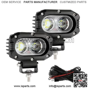 4" LED Work Light Bar Flood Pods Fog Driving Lamp for Can-am Polaris ATV (For: More than one vehicle)