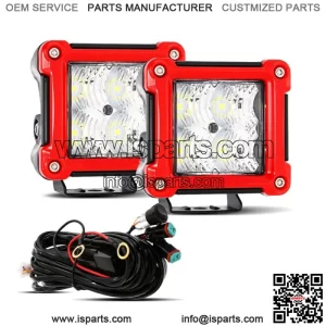 3" LED Cube Pods Work Light Bar Driving For Can-Am Polaris ATV Offroad (For: More than one vehicle)