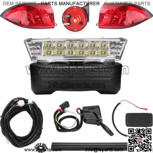 Golf Cart Headlight Taillight LED Light Kit for Club Car Precedent 2004-up 12V