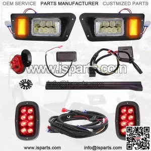 Golf Cart LED Headlight Taillight Light Kit for Yamaha G14 G16 G19 G22 (12V)
