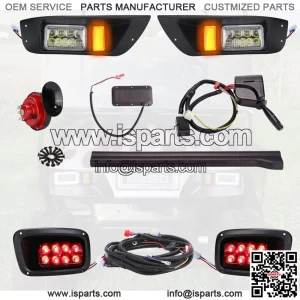 Golf Cart LED Light Kit Fit EZGO TXT 12V (1995-2015) W/ Turn Signal Switch Horn
