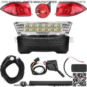 Golf Cart Headlight Taillight LED Light Kit for Club Car Precedent 2004-up 12V