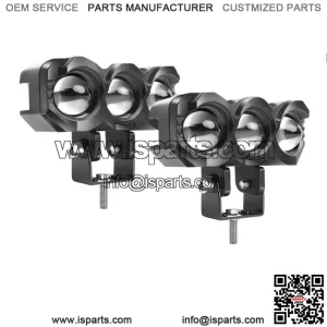 Pair 3" 96W Yellow/White Pods LED Work Driving Light Bar for Can-am Maverick X3