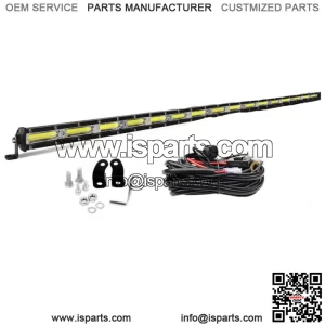 Fit Can-am Maverick X3 DS RS MAX Slim 50" LED Light Bar Upper Roof +Wire