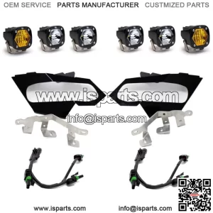 Baja Designs  S1 Triple LED Clear/Amber Headlight Kit for 17+ Can-Am Maverick X3