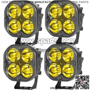 For Can Am Maverick X3 & Max 2017-23 3inch Amber LED Fog Reverse Lamps Cube Pods