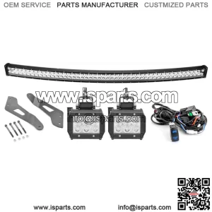 For Can-am Maverick X3 Max 50" LED Light Bar Roof Bracket Wire+3" Light Pods