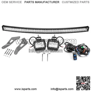 50" LED Light Bar+3" Light Pods w/Roof Bracket Wire For Can-am Maverick X3 Max