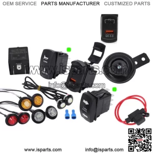 USB Turn Signal Street Legal Blinker Kit For Polaris Ranger 500 570 900 1000 xp