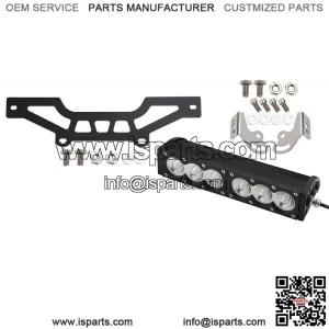 Front Grille with 11Inch 60W LED Light Bar For Can-Am Maverick X3 2016-2023 UTV