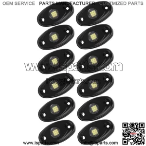 For Can am Maverick X3 Max 12 Pods White LED Rock Lights Underbody Light Kit (For: Can-Am Maverick X3 R)