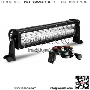 Dual-Row 12inch LED Work Light Bar Spot Flood For Polaris Ranger Yamaha UTV ATV