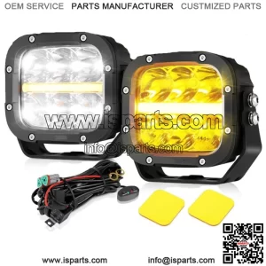 5" Inch Cube LED Work Light Bar Spot Pods DRL For Can-am Maverick X3 DS RS MAX