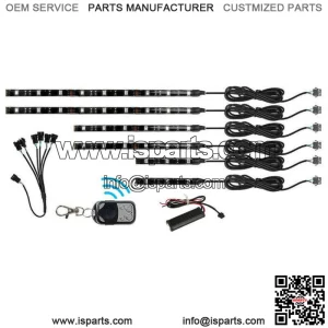 6Pcs Golf Cart LED Lighting Under Glow Light Neon Kit for Caddy Club Car EZGO