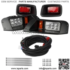 EZGO TXT Golf Cart LED Headlight & Tail Light Kit 1996-2013 Gas and Electric