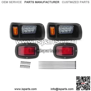 For Club Car DS Golf Cart Street Legal LED Light Headlight & Taillight Kit 1993+