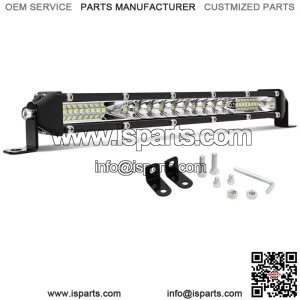 Slim 10" inch Single Row Bumper Front Led Light Bar For ATV Club Car Golf Cart