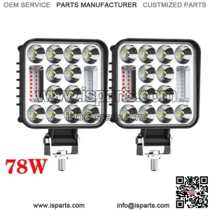 2x 4" LED Work Light Bar Spot Flood Lamp For Club Car EZGO Yamaha Golf Cart Kart