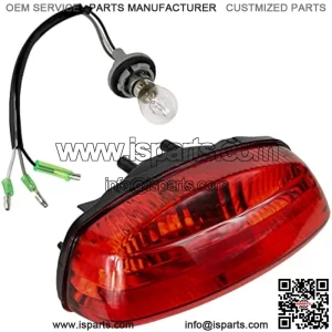 Tail Light Assembly with Bulb Compatible with Suzuki Eiger LT-F400 LT-F400F LT-A400 LT-A400F 2002-2007 | Vinson LT-A500F 2002-2007 | QuadSport LT-Z400 LT-Z400Z 2003-2004