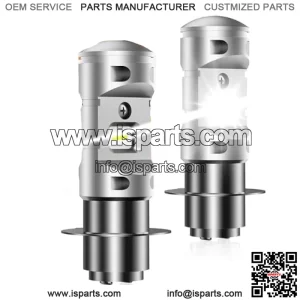 for Suzuki Eiger LTZ 400 4x4 LED Headlights, 09471-12093 Bulbs 12V 30/30W, Powerful Bright White P15d H6M ATV H/L Dual Beam, 2-Pack