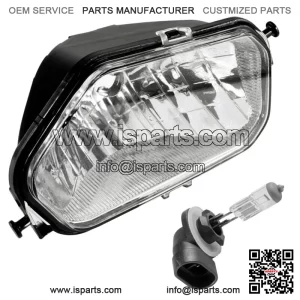 Front Right Headlight w/Bulb for Polaris Ranger 800 Crew 2010 / Mid-Size 2013-14 (For: Polaris Sportsman 570)