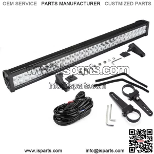 Below Roof Roll Cage Bracket 180W LED Light Bar Fit Kawasaki Mule Teryx Teryx4 (For: More than one vehicle)