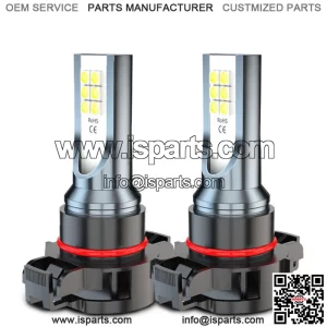 Parts 5202 2504 LED Fog Light Bulb Conversion Kit White 60W 6000LM Super Bright (For: More than one vehicle)