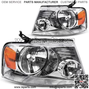 For 04-08 Ford F150 / 06-08 Lincoln Mark LT [Chrome/Clear] Amber Corner (For: Ford F-150)