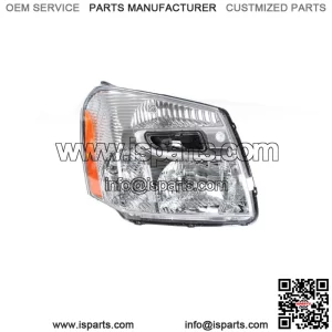 Headlights For 2005-2009 Chevy Equinox Halogen Type Chrome Housing Right Side RH