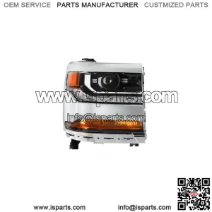 Headlight For 2016-2018 Chevy Silverado 1500 HID w/LED Passenger Right Side