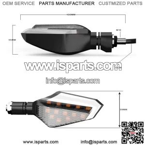 Led light turn signal with white light front 2pcs