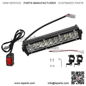 LED Headlight Light Bar + Switch For Yamaha Raptor 700 R 125 250 Banshee Blaster