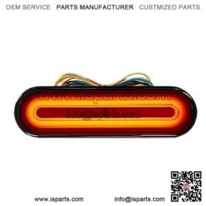 12-80V Dual Color Motorcycle Scooter Amber Color For Turn Signals and Red Color For Tail Light Brake Stop Light Lamp (Pack of 1)