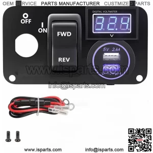 Golf Cart Key Switch Console Plate Fit EZGO TXT & PDS 2003-up Electric